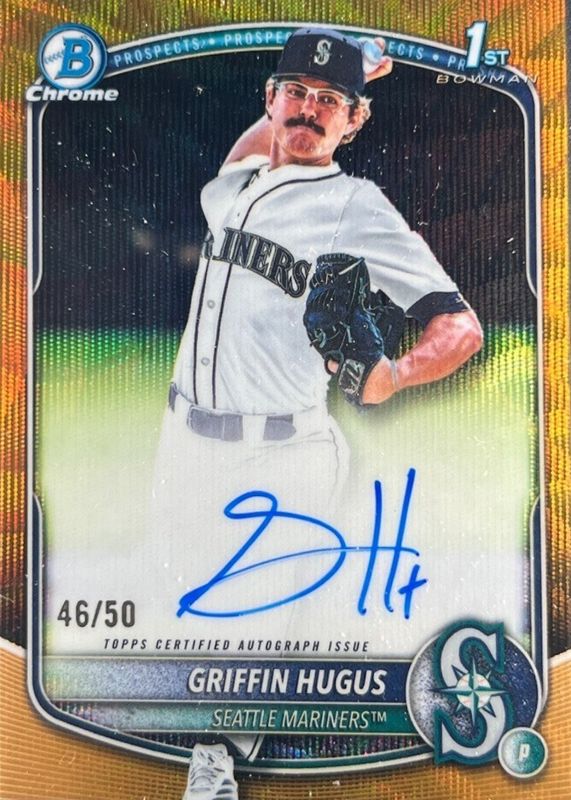2025 Bowman Draft #CPA-GH Chrome Prospect Auto - Gold Wave Refractor /50 (1st)