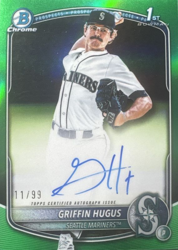 2025 Bowman Draft #CPA-GH Chrome Prospect Auto - Green Refractor /99 (1st)