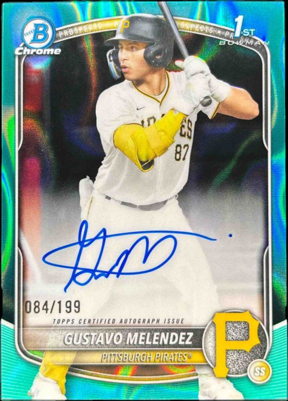 2025 Bowman Draft #CPA-GM Chrome Prospect Auto - Aqua Lava Refractor /199 (1st)