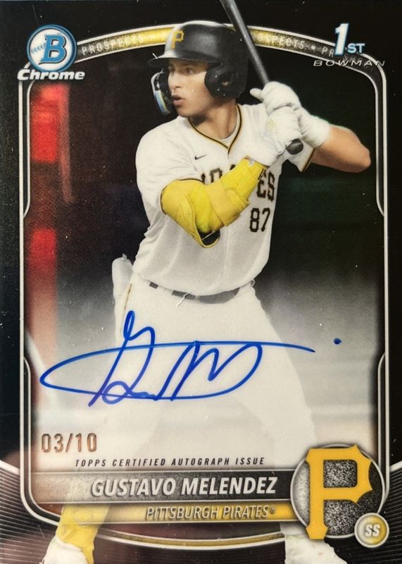 2025 Bowman Draft #CPA-GM Chrome Prospect Auto - Black Refractor /10 (1st)
