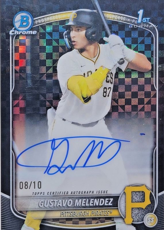 2025 Bowman Draft #CPA-GM Chrome Prospect Auto - Black X-Fractor /10 (1st)