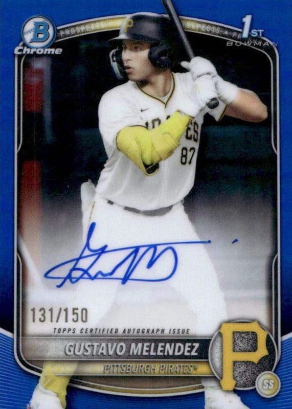 2025 Bowman Draft #CPA-GM Chrome Prospect Auto - Blue Refractor /150 (1st)