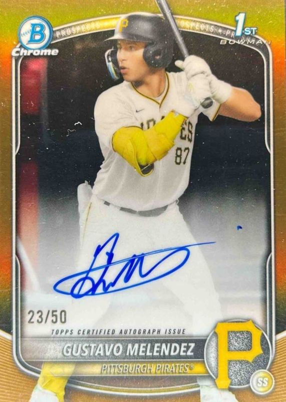 2025 Bowman Draft #CPA-GM Chrome Prospect Auto - Gold Refractor /50 (1st)