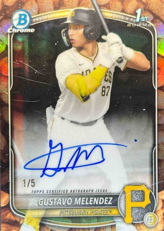 2025 Bowman Draft #CPA-GM Chrome Prospect Auto - Peanuts Refractor /5 (1st)