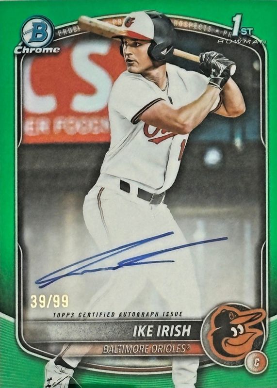 2025 Bowman Draft #CPA-II Chrome Prospect Auto - Green Refractor /99 (1st)