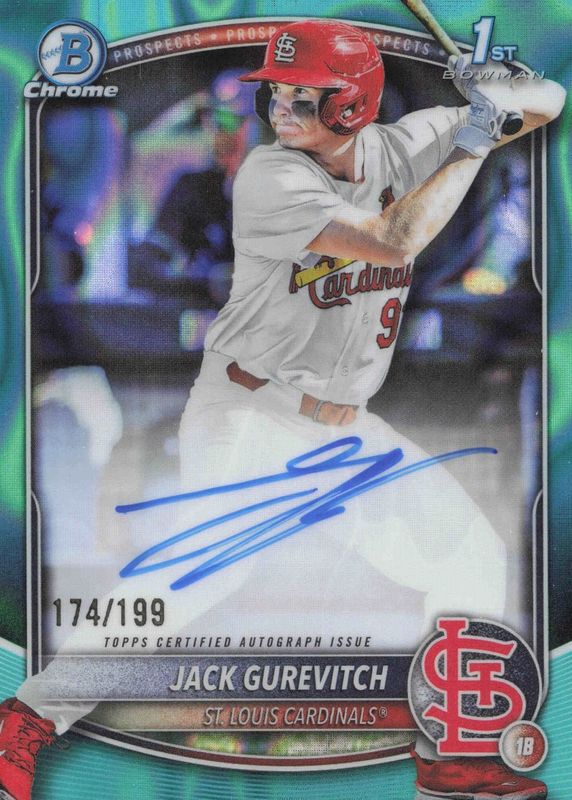 2025 Bowman Draft #CPA-JG Chrome Prospect Auto - Aqua Lava Refractor /199 (1st)