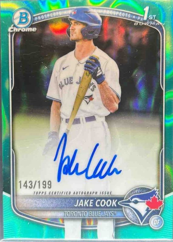 2025 Bowman Draft #CPA-JC Chrome Prospect Auto - Aqua Lava Refractor /199 (1st)