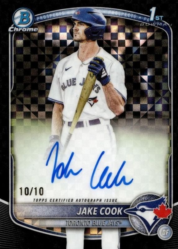 2025 Bowman Draft #CPA-JC Chrome Prospect Auto - Black X-Fractor /10 (1st)