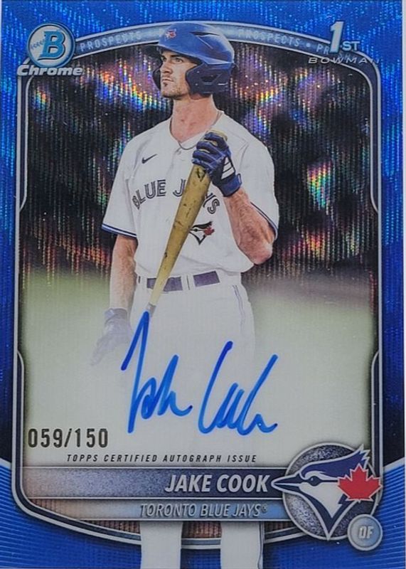 2025 Bowman Draft #CPA-JC Chrome Prospect Auto - Blue Wave Refractor /150 (1st)