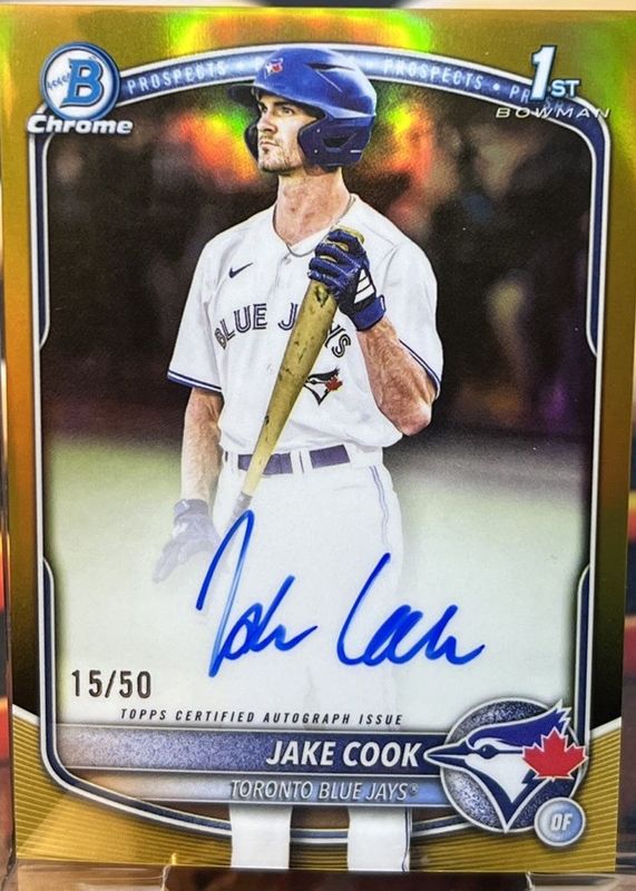 2025 Bowman Draft #CPA-JC Chrome Prospect Auto - Gold Refractor /50 (1st)