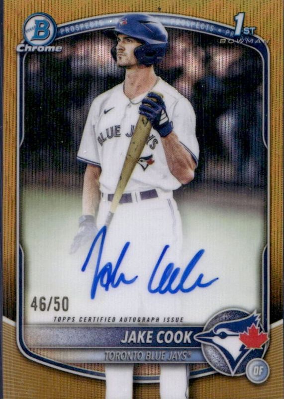 2025 Bowman Draft #CPA-JC Chrome Prospect Auto - Gold Wave Refractor /50 (1st)