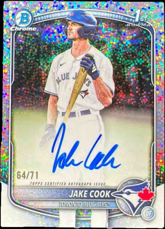 2025 Bowman Draft #CPA-JC Chrome Prospect Auto - Sparkle Refractor /71 (1st)