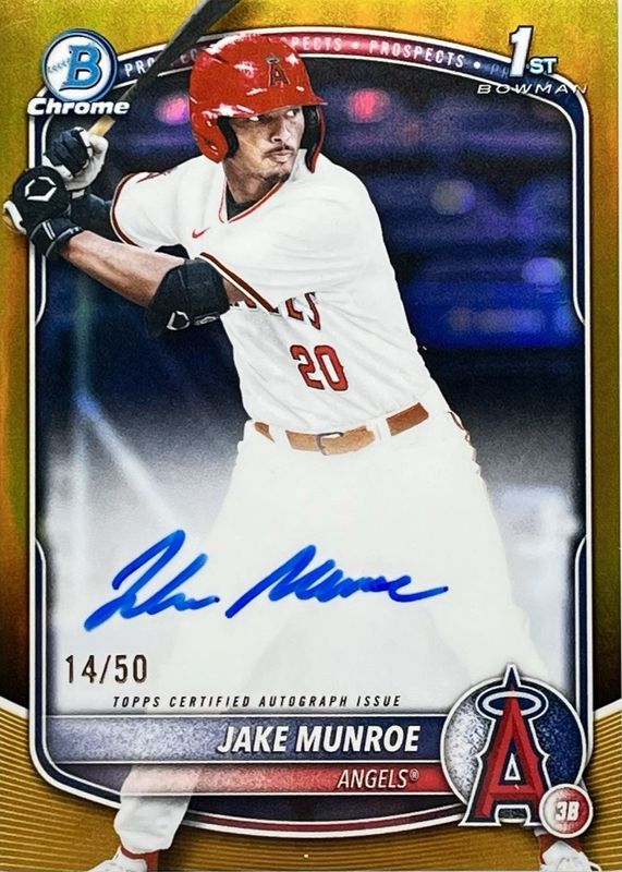 2025 Bowman Draft #CPA-JMU Chrome Prospect Auto - Gold Refractor /50 (1st)
