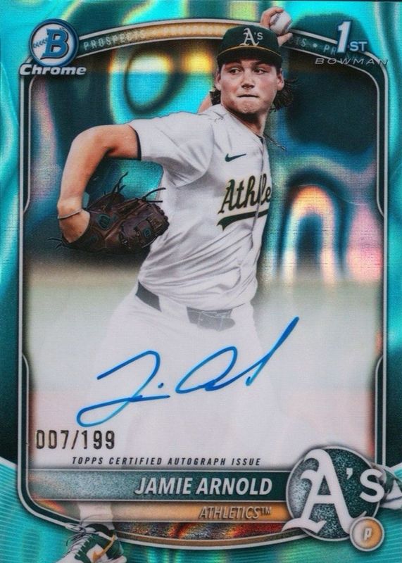 2025 Bowman Draft #CPA-JA Chrome Prospect Auto - Aqua Lava Refractor /199 (1st)