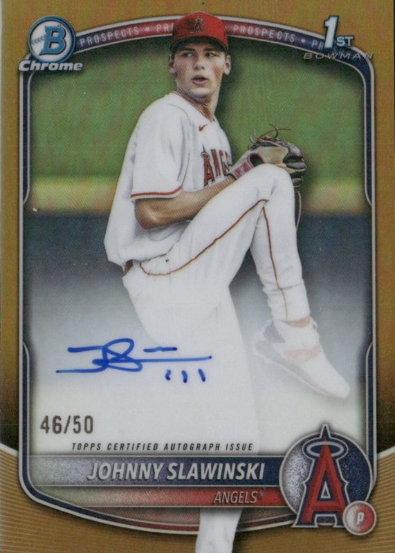 2025 Bowman Draft #CPA-JS Chrome Prospect Auto - Gold Refractor /50 (1st)