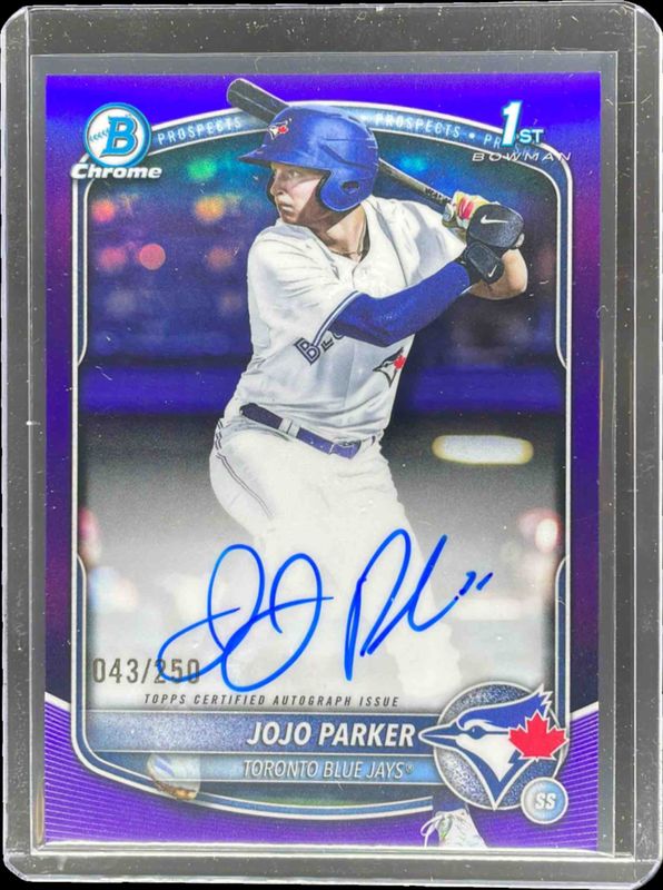 2025 Bowman Draft #CPA-JP Chrome Prospect Auto - Purple Refractor /250 (1st)