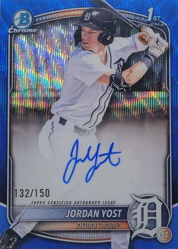 2025 Bowman Draft #CPA-JY Chrome Prospect Auto - Blue Wave Refractor /150 (1st)
