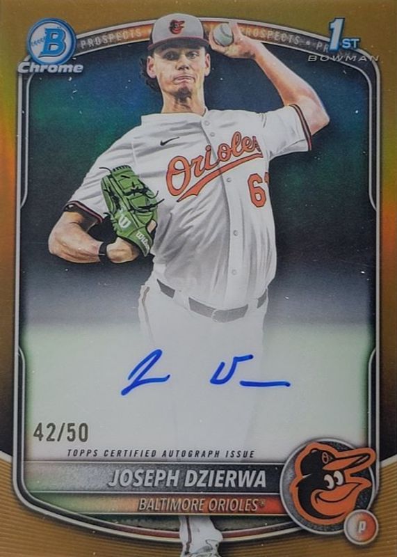 2025 Bowman Draft #CPA-JD Chrome Prospect Auto - Gold Refractor /50 (1st)