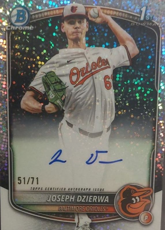 2025 Bowman Draft #CPA-JD Chrome Prospect Auto - Sparkle Refractor /71 (1st)