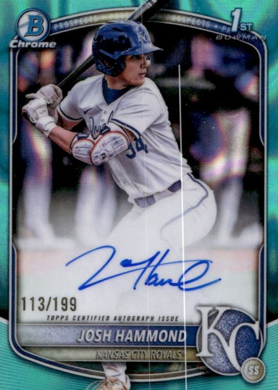 2025 Bowman Draft #CPA-JH Chrome Prospect Auto - Aqua Lava Refractor /199 (1st)