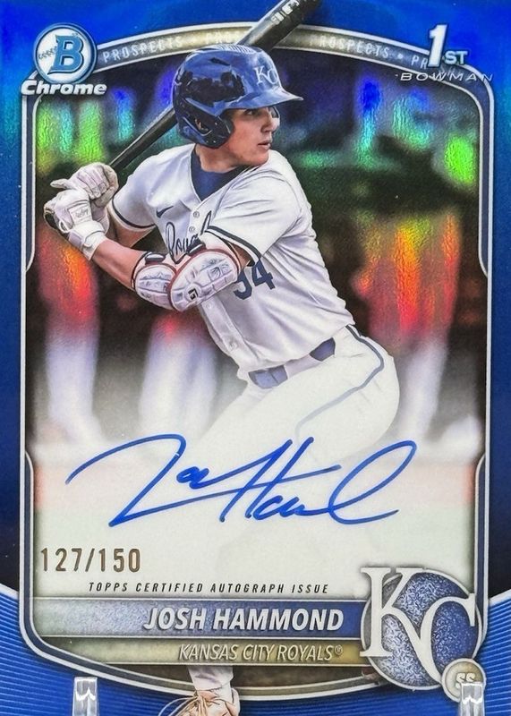 2025 Bowman Draft #CPA-JH Chrome Prospect Auto - Blue Refractor /150 (1st)