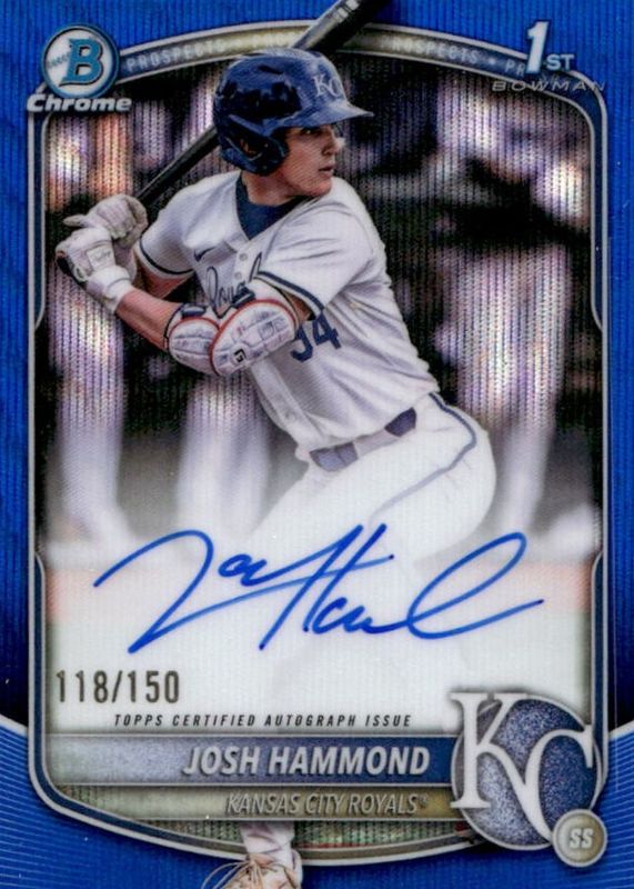 2025 Bowman Draft #CPA-JH Chrome Prospect Auto - Blue Wave Refractor /150 (1st)