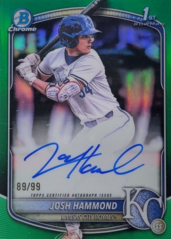 2025 Bowman Draft #CPA-JH Chrome Prospect Auto - Green Refractor /99 (1st)