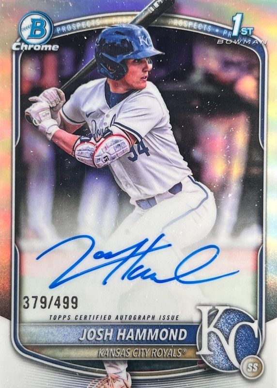 2025 Bowman Draft #CPA-JH Chrome Prospect Auto - Refractor /499 (1st)