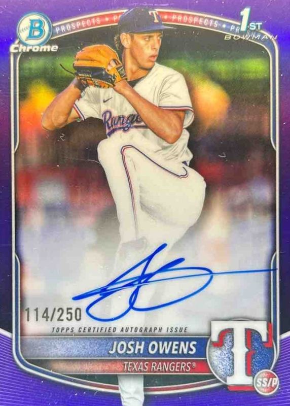 2025 Bowman Draft #CPA-JO Chrome Prospect Auto - Purple Refractor /250 (1st)