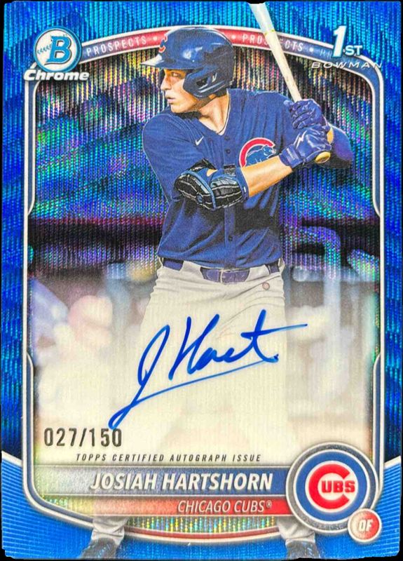 2025 Bowman Draft #CPA-JHA Chrome Prospect Auto - Blue Wave Refractor /150 (1st)