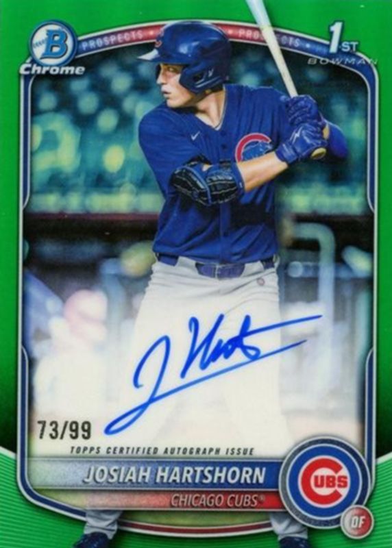 2025 Bowman Draft #CPA-JHA Chrome Prospect Auto - Green Refractor /99 (1st)