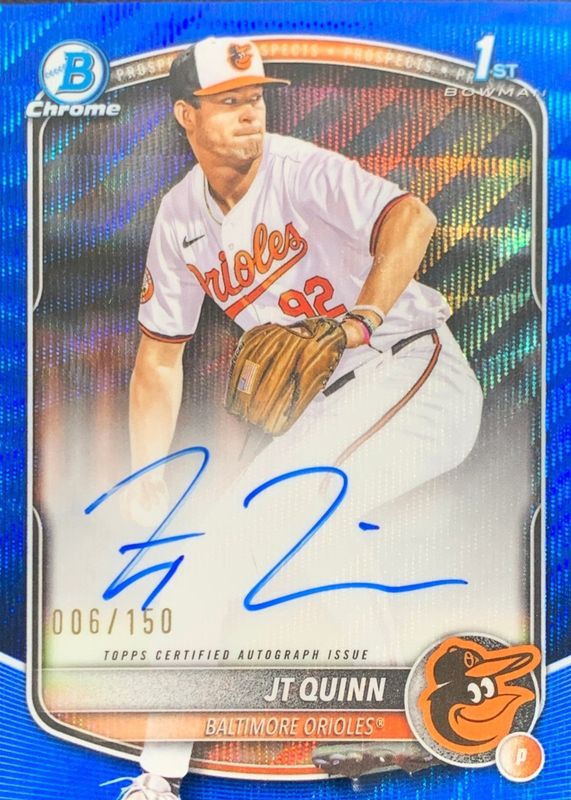 2025 Bowman Draft #CPA-JQ Chrome Prospect Auto - Blue Wave Refractor /150 (1st)