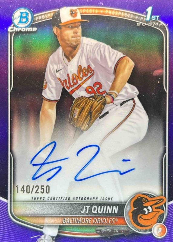 2025 Bowman Draft #CPA-JQ Chrome Prospect Auto - Purple Refractor /250 (1st)