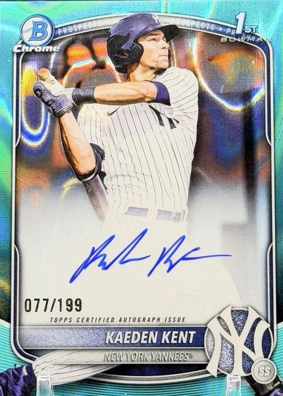 2025 Bowman Draft #CPA-KKE Chrome Prospect Auto - Aqua Lava Refractor /199 (1st)
