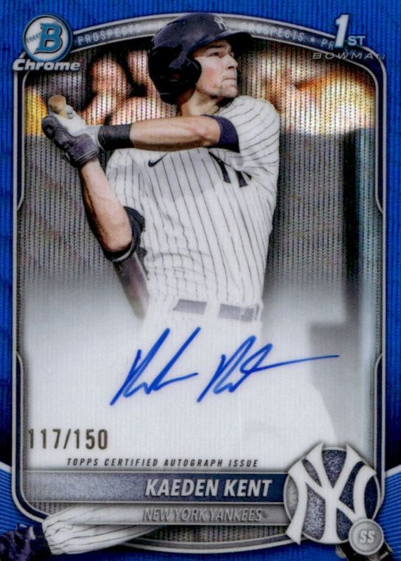 2025 Bowman Draft #CPA-KKE Chrome Prospect Auto - Blue Wave Refractor /150 (1st)