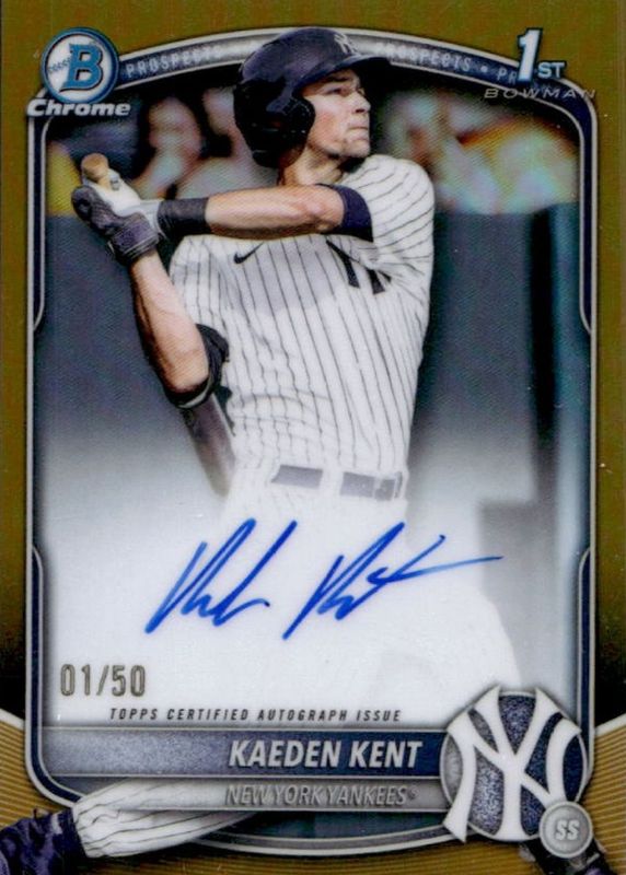 2025 Bowman Draft #CPA-KKE Chrome Prospect Auto - Gold Refractor /50 (1st)