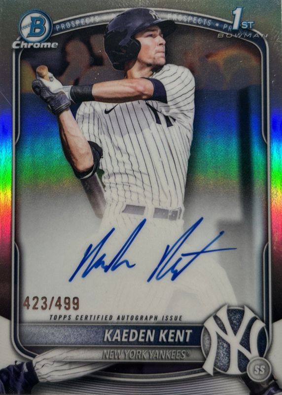 2025 Bowman Draft #CPA-KKE Chrome Prospect Auto - Refractor /499 (1st)