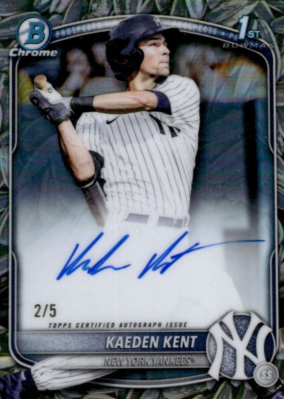 2025 Bowman Draft #CPA-KKE Chrome Prospect Auto - Sunflower Seeds Refractor /5 (1st)