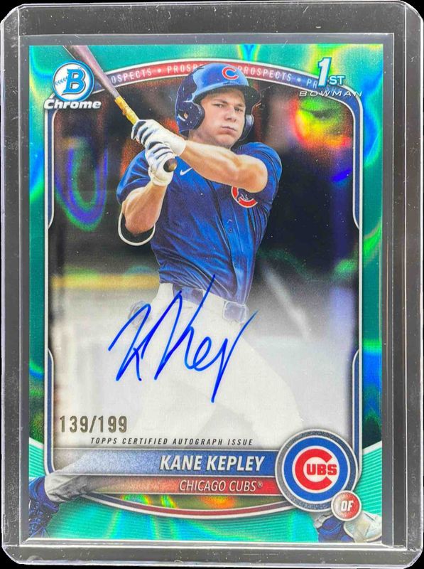 2025 Bowman Draft #CPA-KK Chrome Prospect Auto - Aqua Lava Refractor /199 (1st)