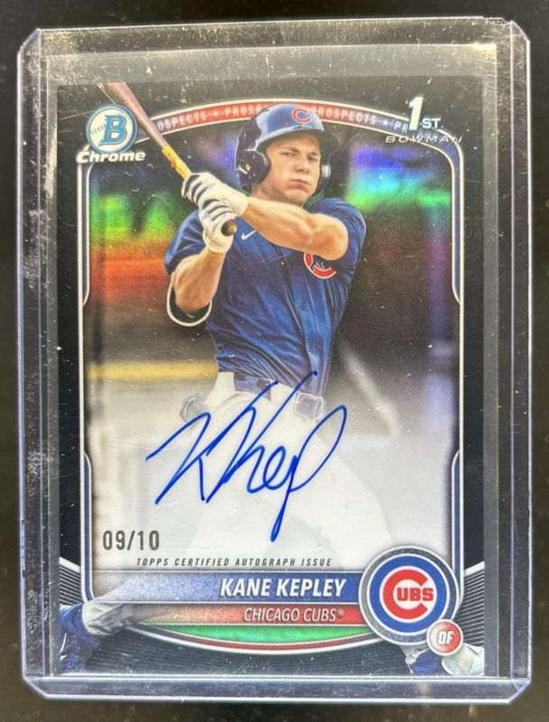 2025 Bowman Draft #CPA-KK Chrome Prospect Auto - Black Refractor /10 (1st)