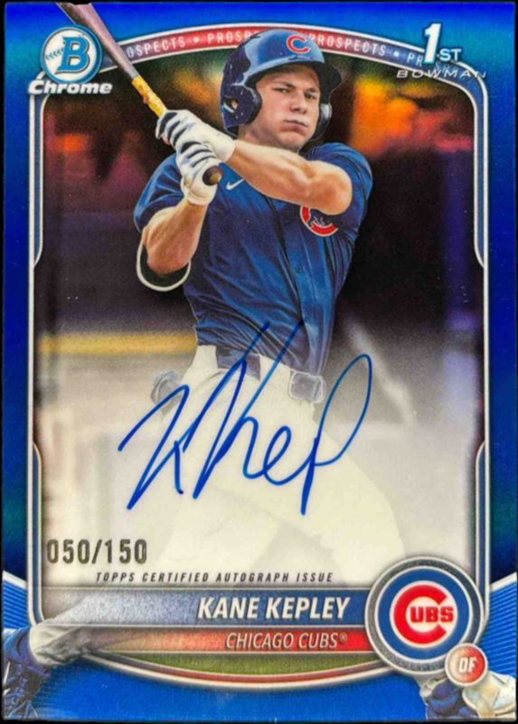 2025 Bowman Draft #CPA-KK Chrome Prospect Auto - Blue Refractor /150 (1st)