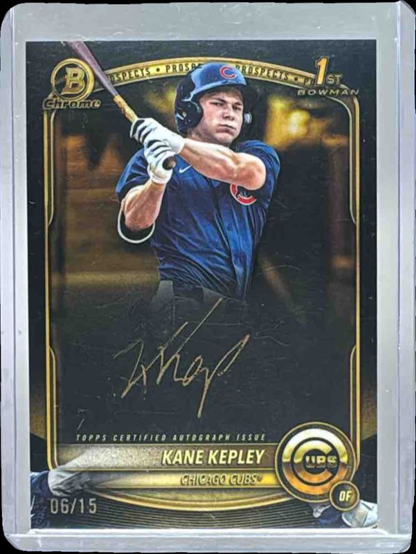 2025 Bowman Draft #CPA-KK Chrome Prospect Auto - Gold Ink /15 (1st)