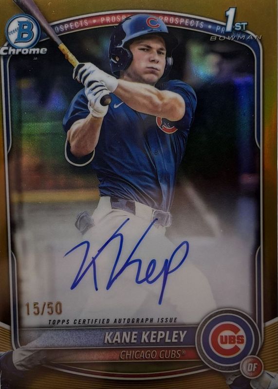 2025 Bowman Draft #CPA-KK Chrome Prospect Auto - Gold Refractor /50 (1st)