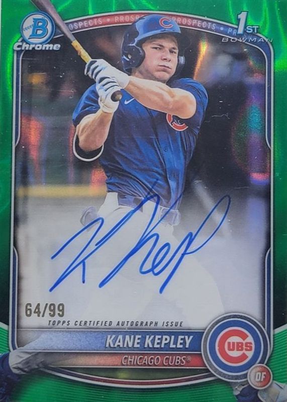 2025 Bowman Draft #CPA-KK Chrome Prospect Auto - Green Refractor /99 (1st)