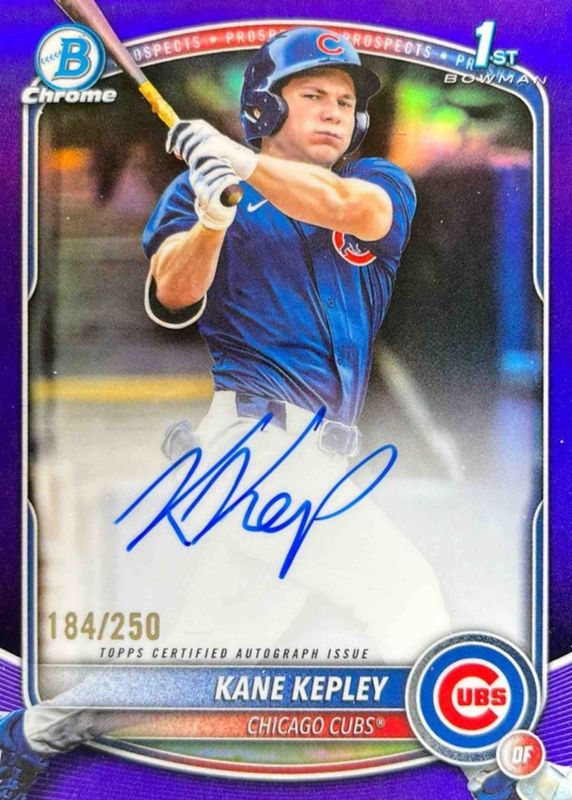 2025 Bowman Draft #CPA-KK Chrome Prospect Auto - Purple Refractor /250 (1st)