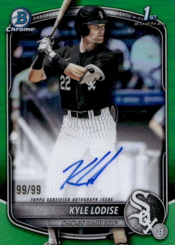 2025 Bowman Draft #CPA-KL Chrome Prospect Auto - Green Refractor /99 (1st)