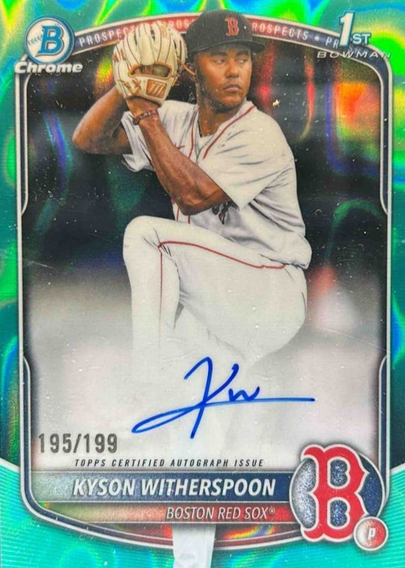 2025 Bowman Draft #CPA-KW Chrome Prospect Auto - Aqua Lava Refractor /199 (1st)