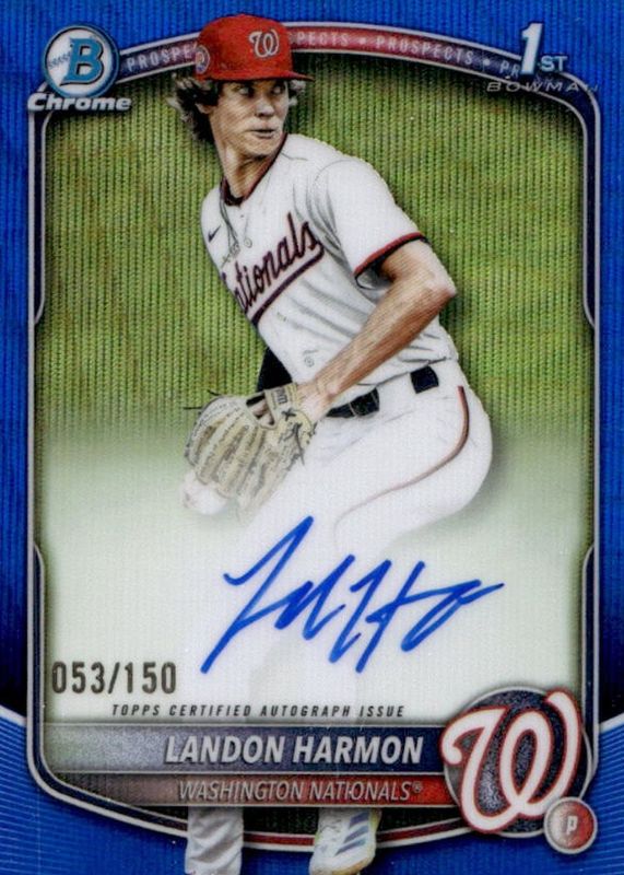 2025 Bowman Draft #CPA-LH Chrome Prospect Auto - Blue Wave Refractor /150 (1st)