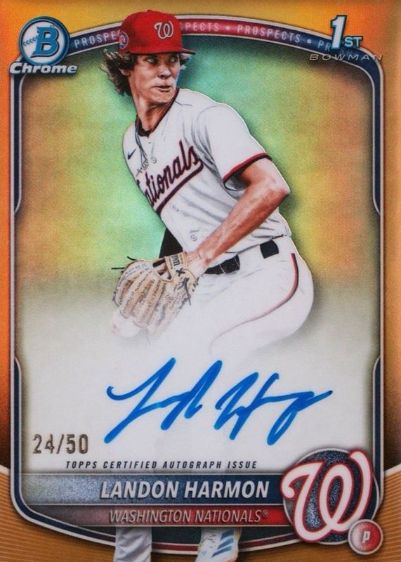 2025 Bowman Draft #CPA-LH Chrome Prospect Auto - Gold Refractor /50 (1st)