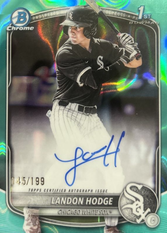 2025 Bowman Draft #CPA-LHO Chrome Prospect Auto - Aqua Lava Refractor /199 (1st)